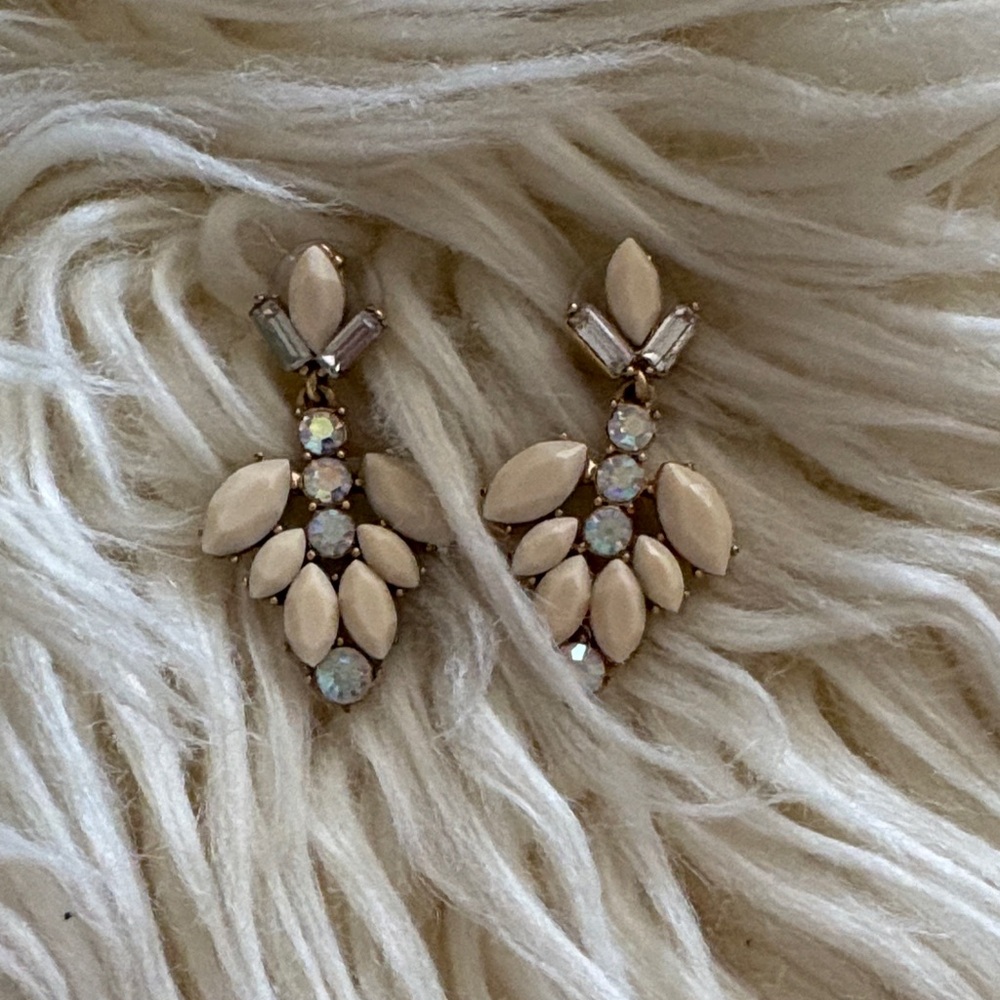 J. Crew rhinestone earrings - Picture 2 of 4